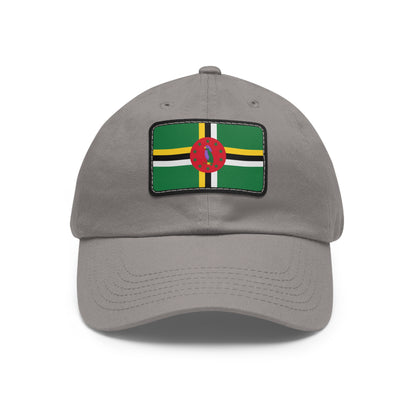 Flag Village Dominica Flag Hat Cap with Leather Patch