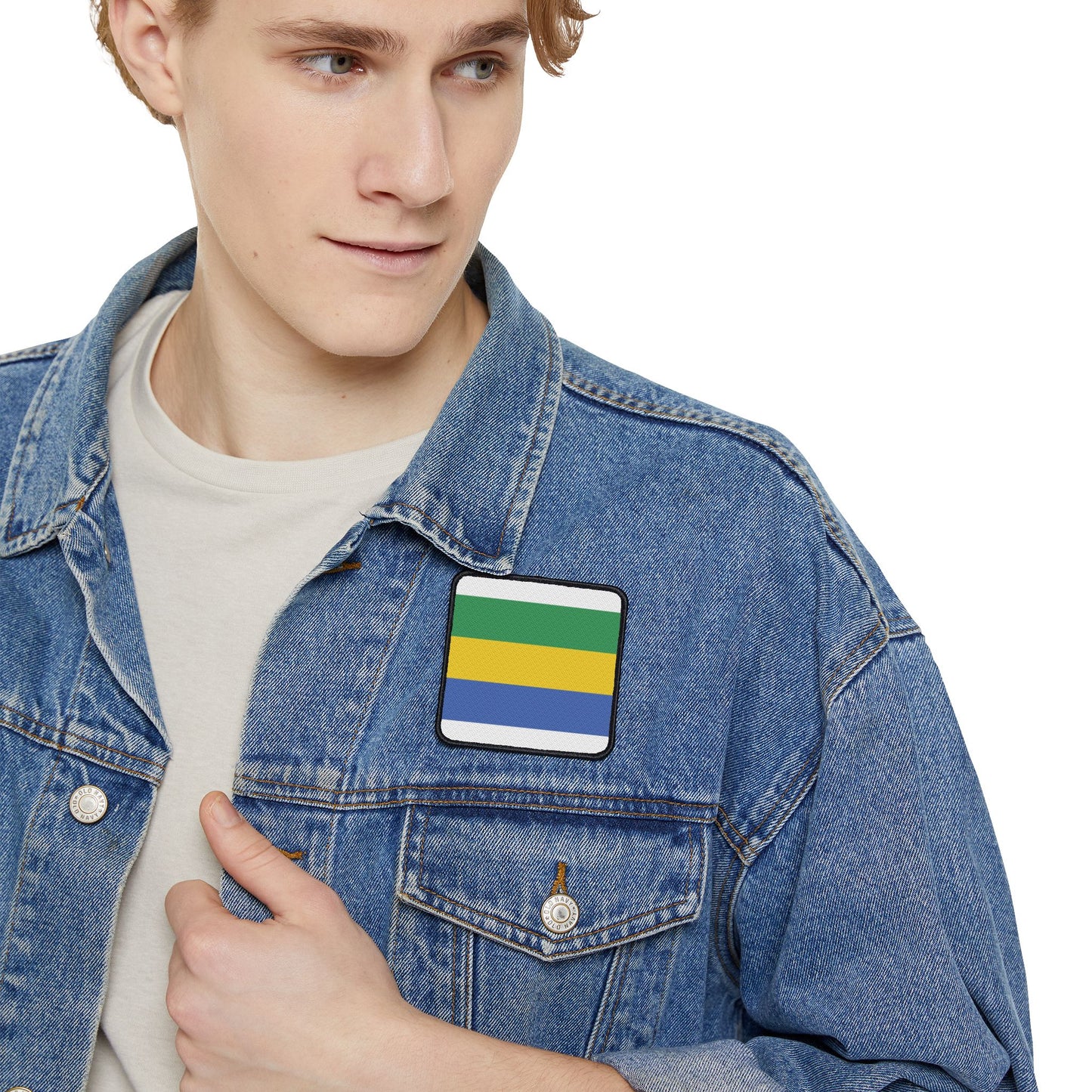 Flag Village Gabon Flag Embroidery Iron-On Patches