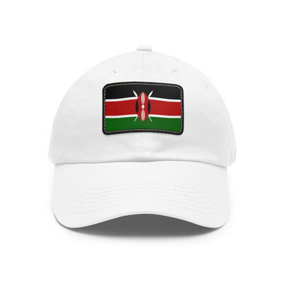 Flag Village Kenya Flag Hat Cap with Leather Patch