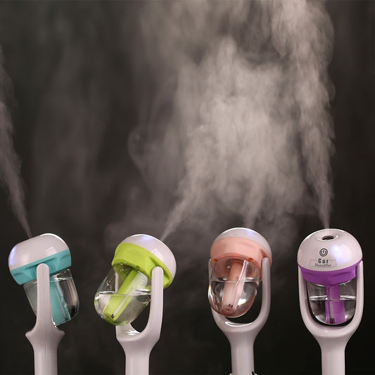 Flag Village Auto Tools Mini 12V Car Steam Humidifier Air Purifier Aroma Diffuser Essential Oil Diffuser Car Humidifier