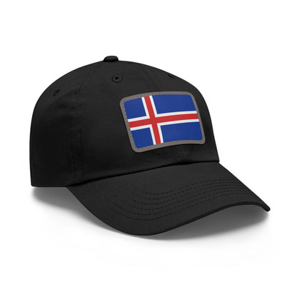 Flag Village Iceland Flag Hat Cap with Leather Patch