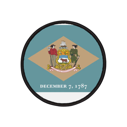 Flag Village Delaware State Flag Embroidery Iron-On Patches