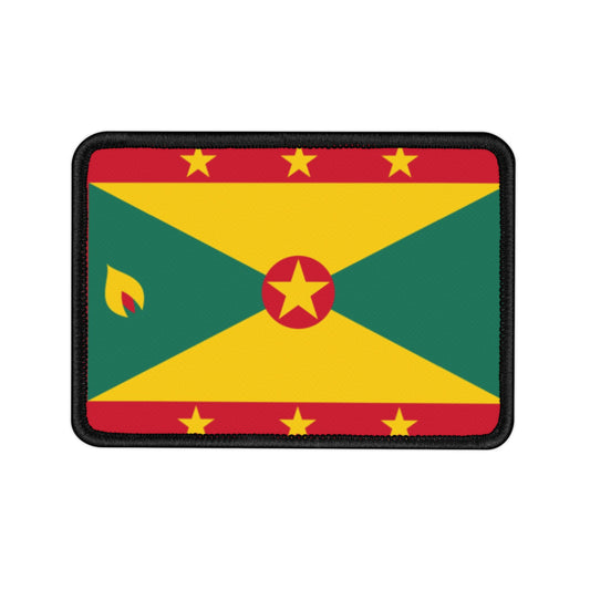 Flag Village Grenada Flag Embroidery Iron-On Patches