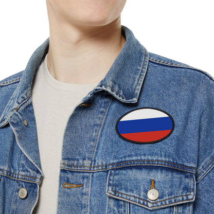 Flag Village Russia Flag Embroidery Iron-On Patches