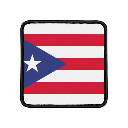 Flag Village Puerto Rico Flag Embroidery Iron-On Patches