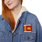 Flag Village Sri Lanka Flag Embroidery Iron-On Patches
