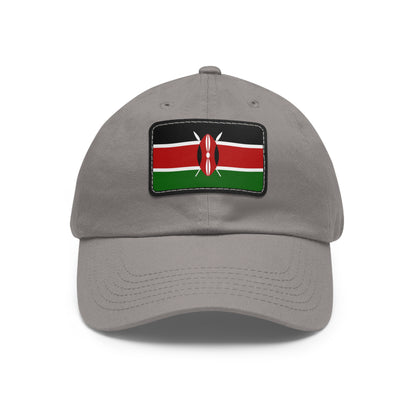 Flag Village Kenya Flag Hat Cap with Leather Patch