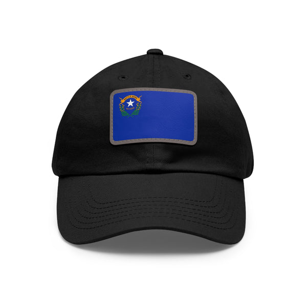 Flag Village USA Nevada State Flag Hat Cap with Leather Patch