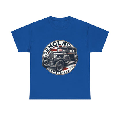 Flag Village UK Vintage Car Flag T-SHIRT Heavy Cotton Tee UK0017