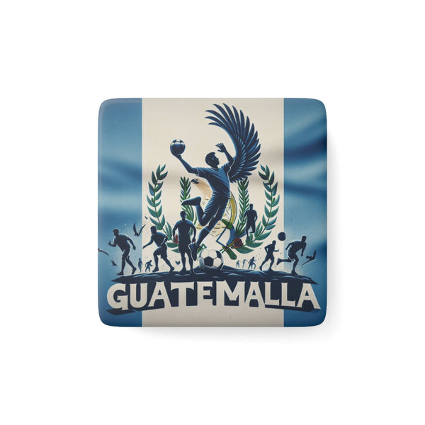 Flag Village Guatemala Flag Sporting Porcelain Magnet, Square GTM0006