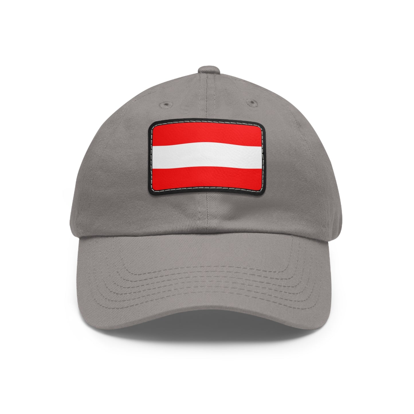 Flag Village Austria Flag Hat Cap with Leather Patch