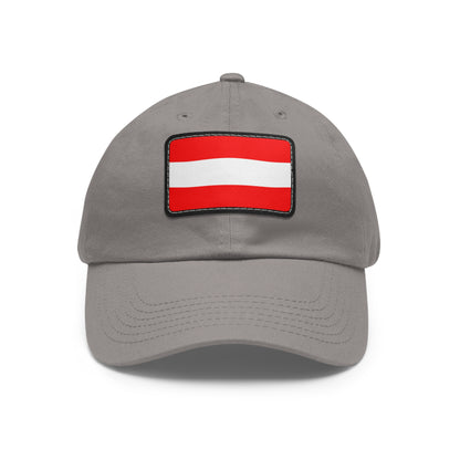 Flag Village Austria Flag Hat Cap with Leather Patch