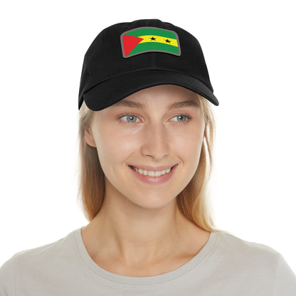 Flag Village Sao Tome And Principe Flag Hat Cap with Leather Patch