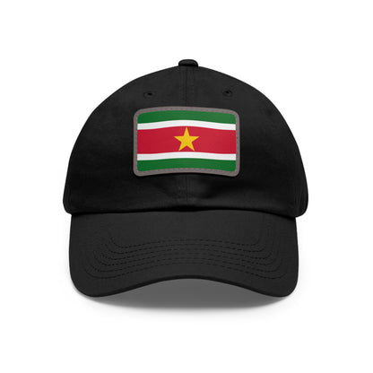 Flag Village Suriname Flag Hat Cap with Leather Patch