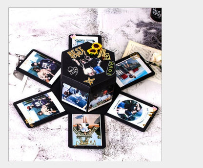 Flag Village Surprise explosion box manual diy photo album creative photo custom hot vibrato with the same paragraph birthday gift