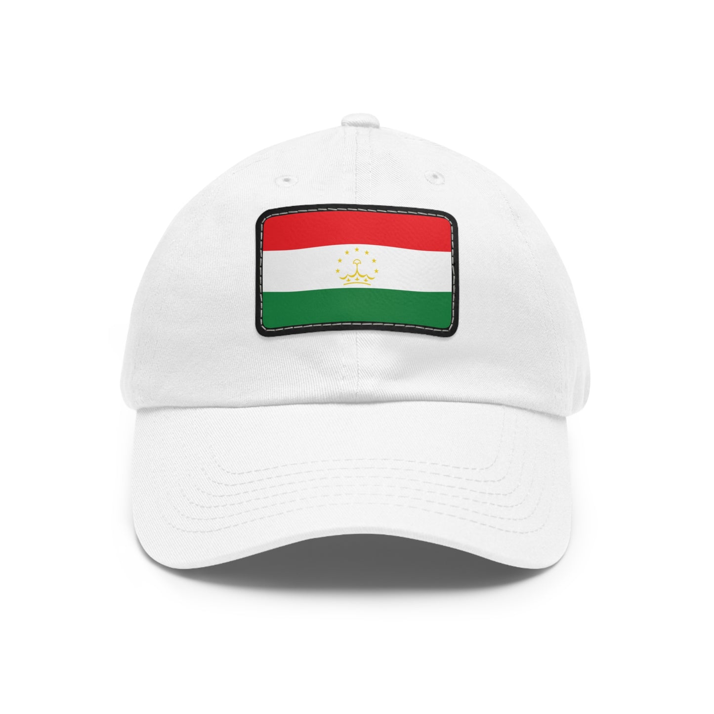 Flag Village Tajikistan Flag Hat Cap with Leather Patch