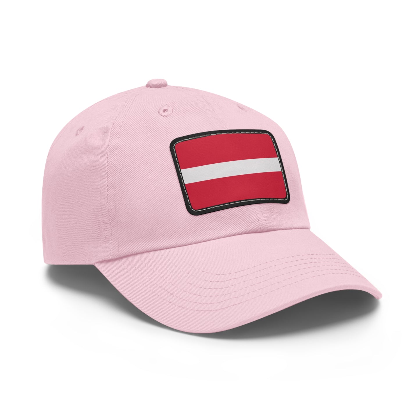 Flag Village Latvia Flag Hat Cap with Leather Patch