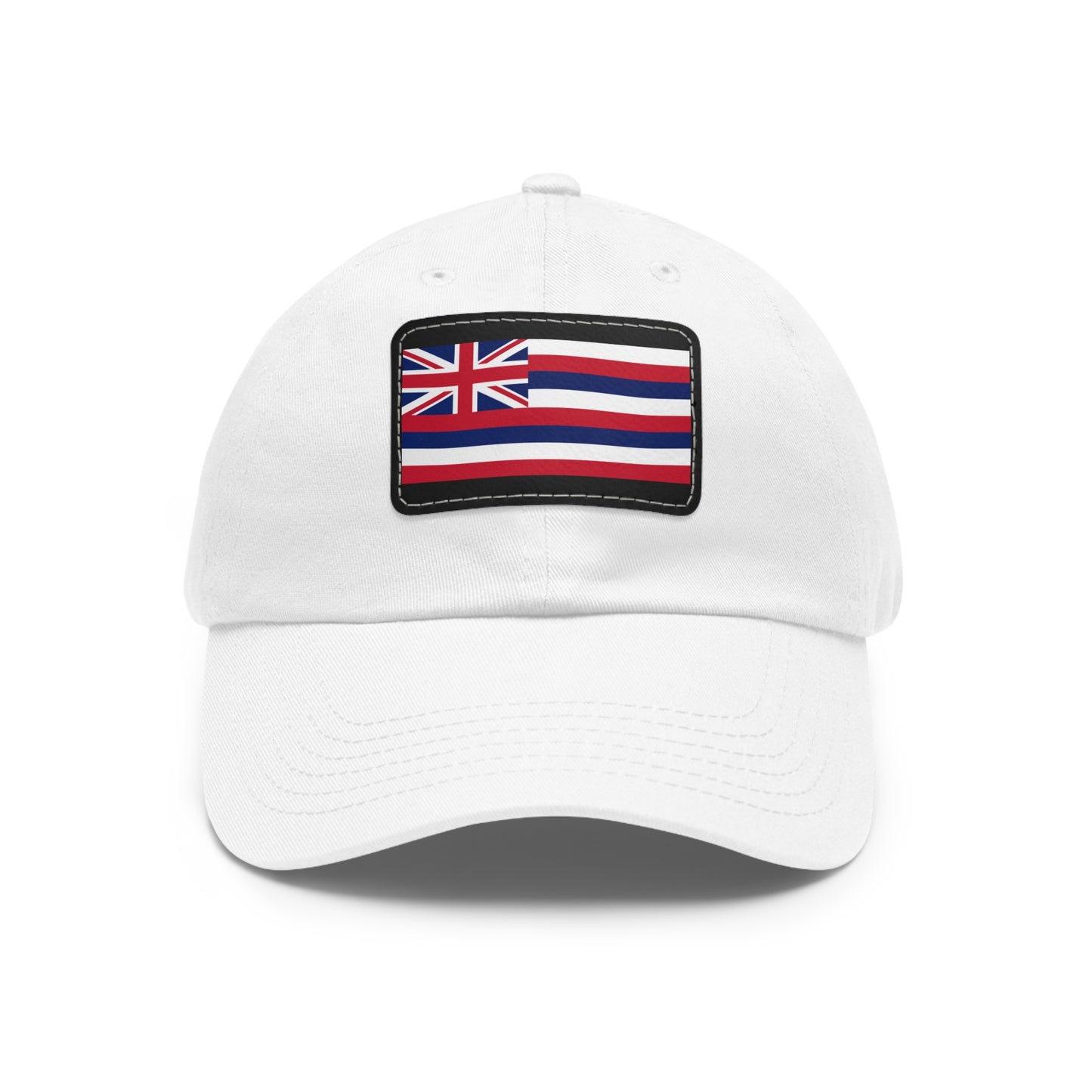 Flag Village USA Hawaii State Flag Hat Cap with Leather Patch