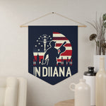 Flag Village Indiana State Flag Pennant Sporting Home Wall decoration IN0001