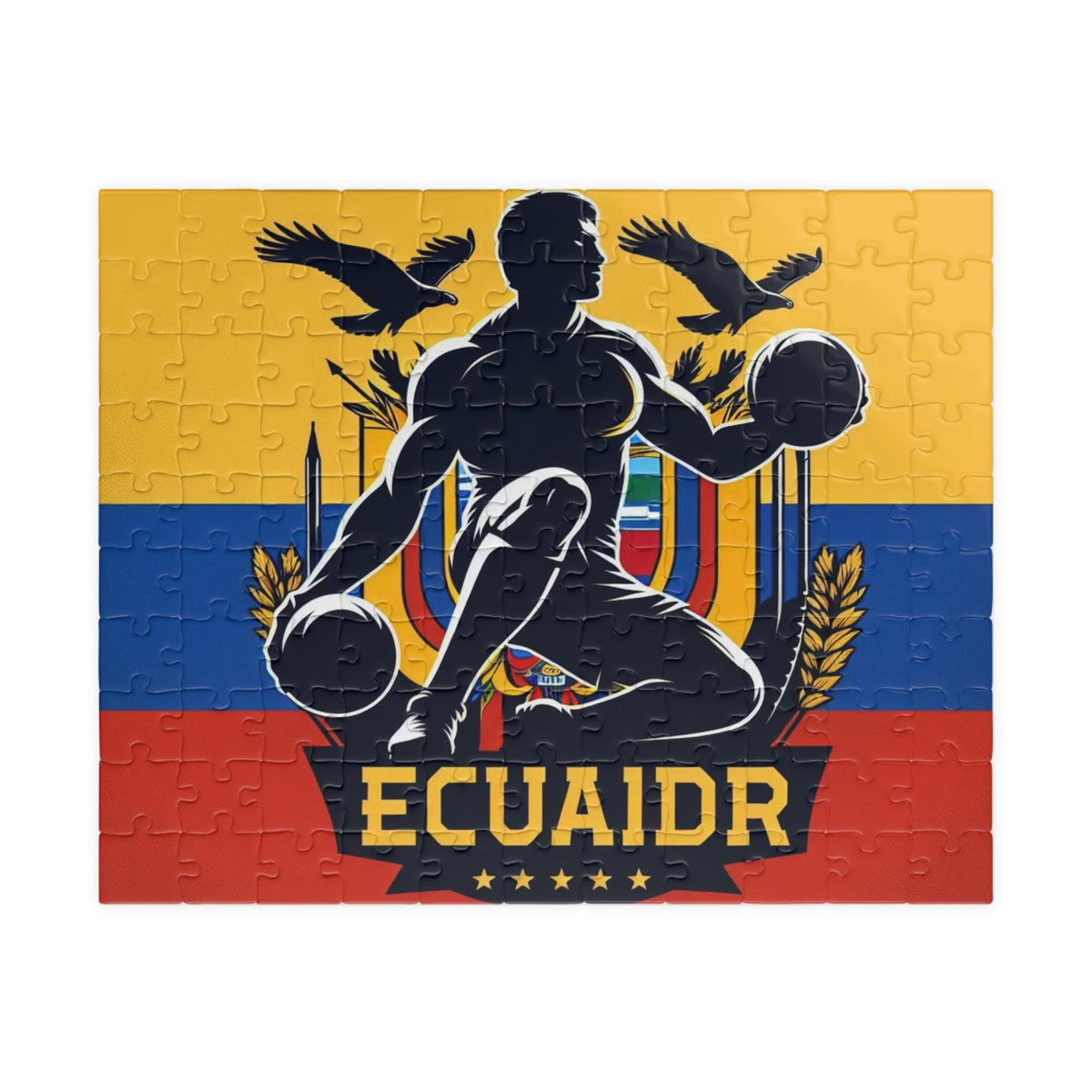 Flag Village Ecuador Sporting Flag Puzzle