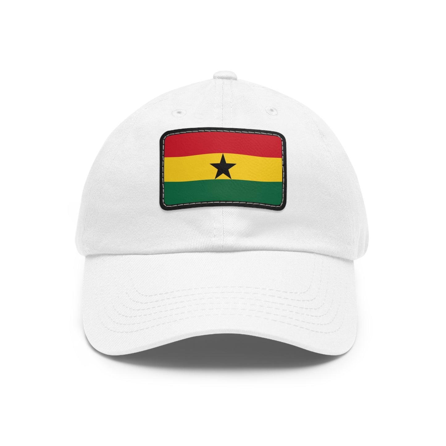 Flag Village Ghana Flag Hat Cap with Leather Patch