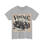 Flag Village USA Vintage Car Flag T-SHIRT Heavy Cotton Tee USA0008
