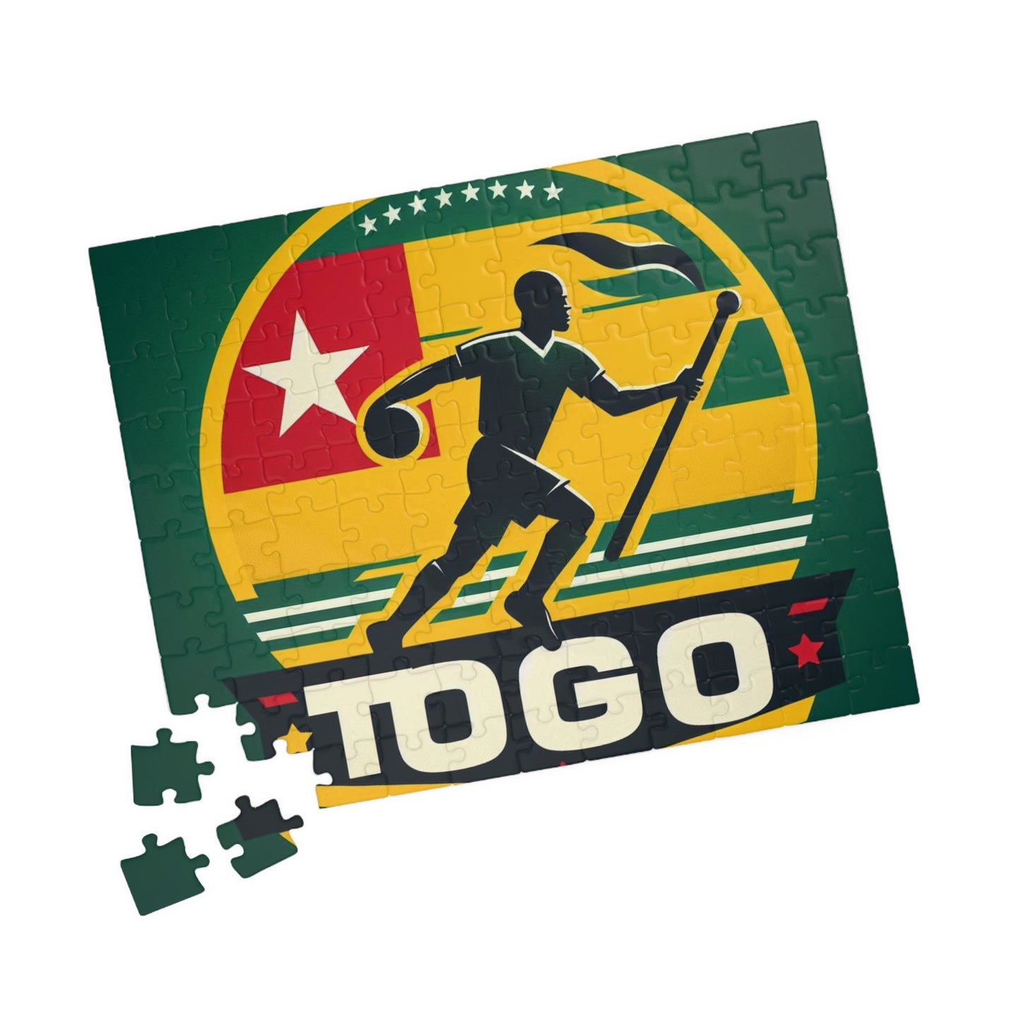 Flag Village Togo Sporting Flag Puzzle (110, 252, 520, 1014-piece) TGO0001