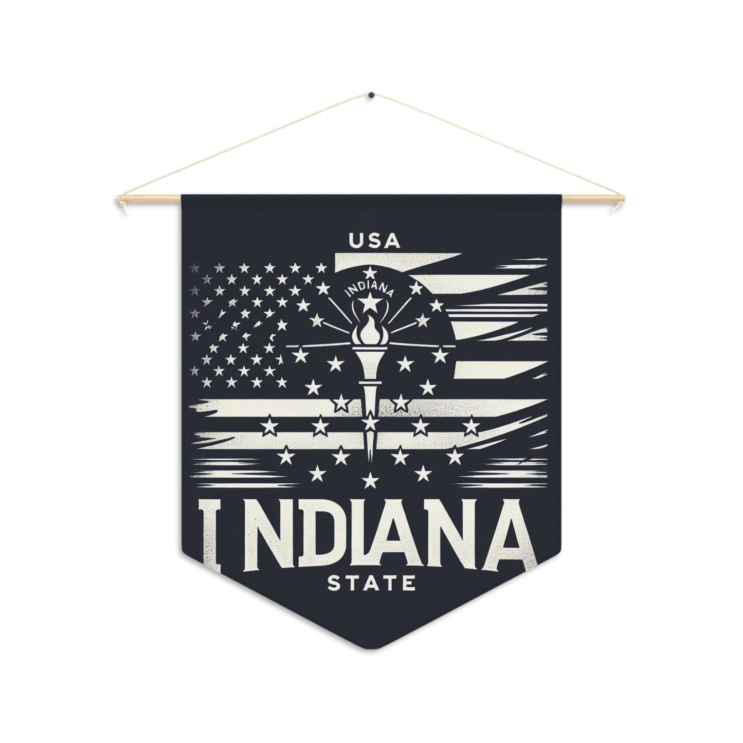 Flag Village Indiana State Flag Pennant Sporting Home Wall decoration IN0002