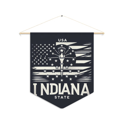 Flag Village Indiana State Flag Pennant Sporting Home Wall decoration IN0002