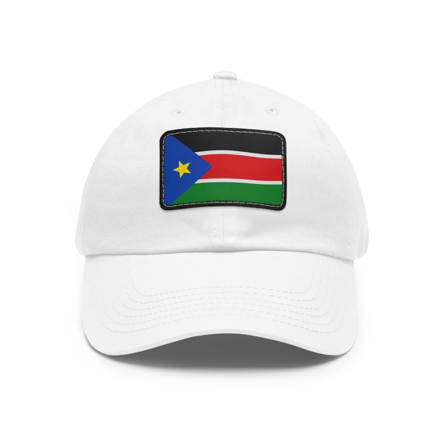 Flag Village South Sudan Flag Hat Cap with Leather Patch