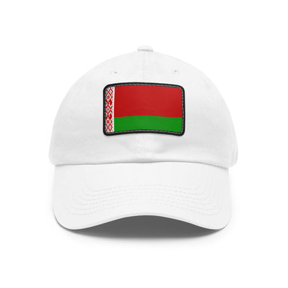 Flag Village Belarus Flag Hat Cap with Leather Patch