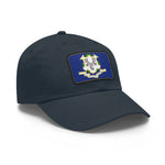Flag Village USA Connecticut State Flag Hat Cap with Leather Patch