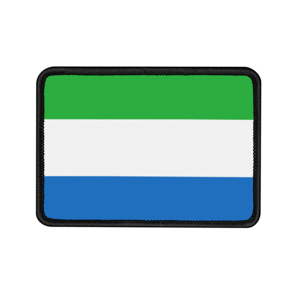 Flag Village Sierra Leone State Flag Embroidered Iron-On Patch