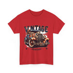 Flag Village USA Vintage Car Flag T-SHIRT Heavy Cotton Tee USA0010