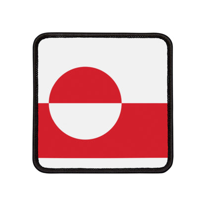 Flag Village Greenland Flag Embroidery Iron-On Patches