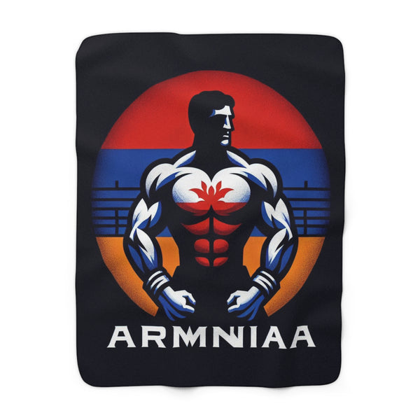 Flag Village Armenia Sporting Flag Sherpa Fleece Blanket