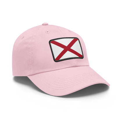 Flag Village USA Alabama State Flag Hat Cap with Leather Patch
