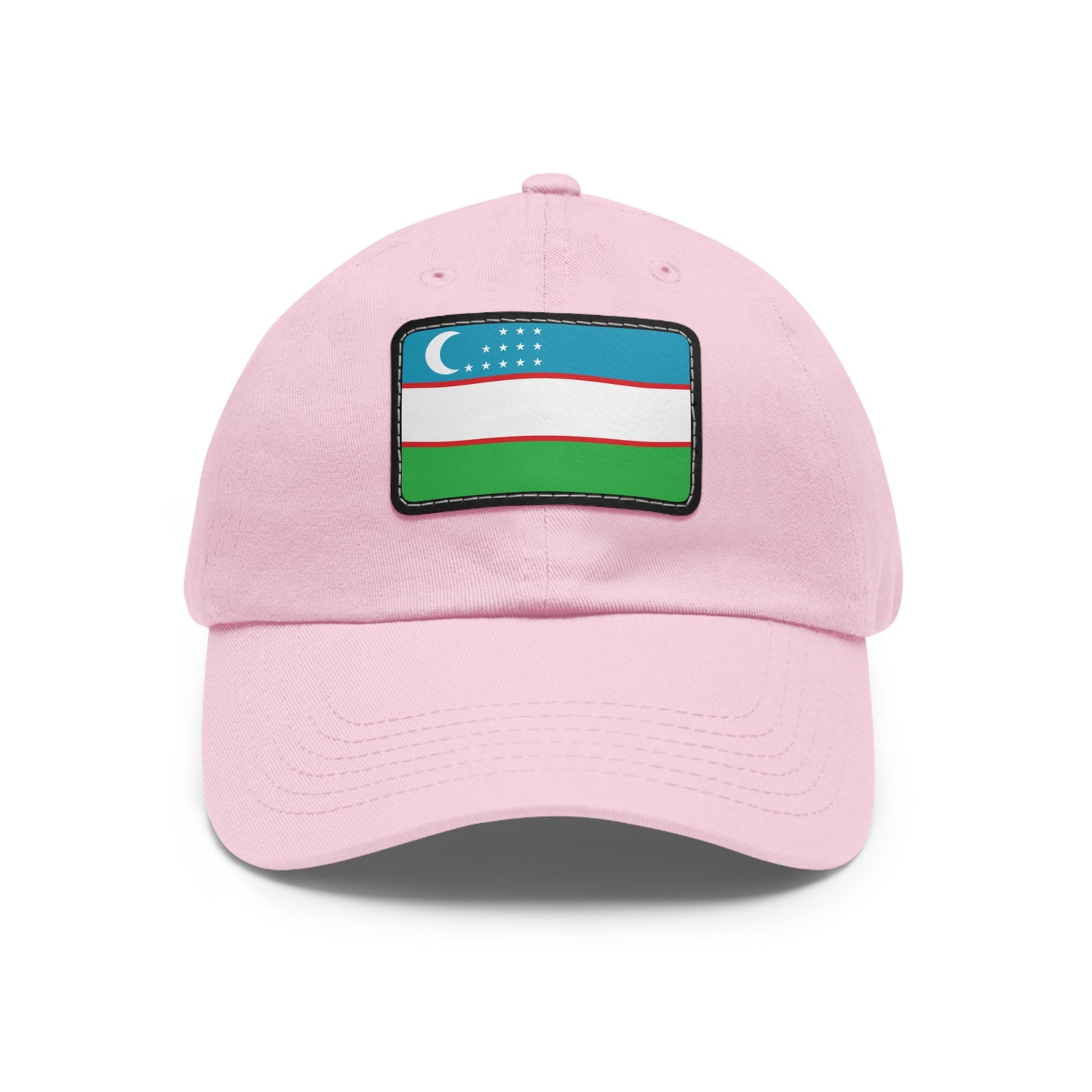 Flag Village Uzbekistan Flag Hat Cap with Leather Patch
