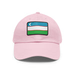 Flag Village Uzbekistan Flag Hat Cap with Leather Patch