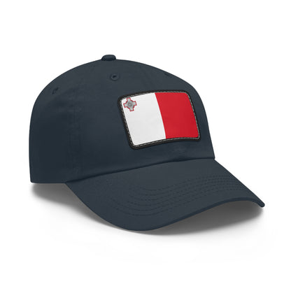 Flag Village Malta Flag Hat Cap with Leather Patch