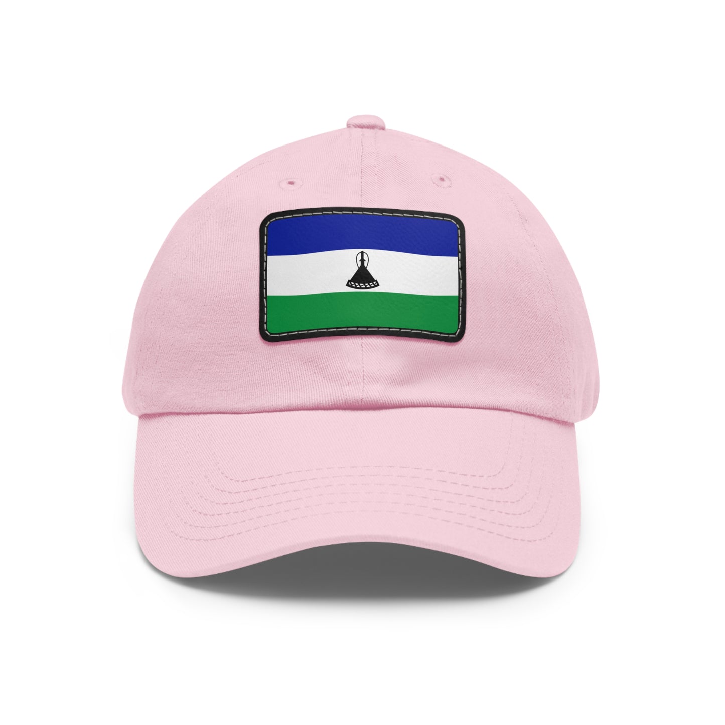 Flag Village Lesotho Flag Hat Cap with Leather Patch
