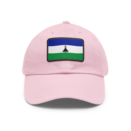 Flag Village Lesotho Flag Hat Cap with Leather Patch