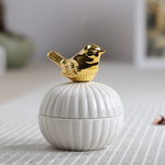 Flag Village Animal figurine decor jewelry box squirrel rabbit cat bird crafts gift home decor jar