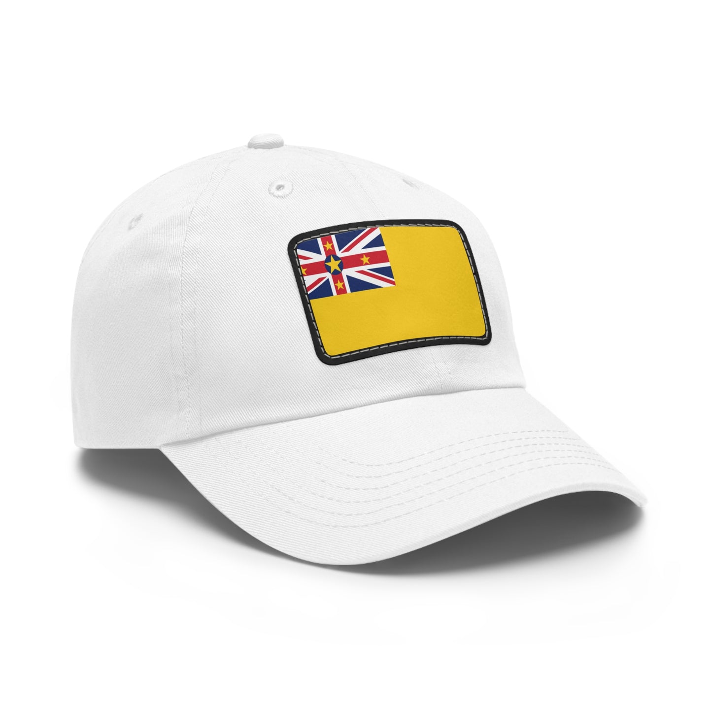 Flag Village Niue Flag Hat Cap with Leather Patch