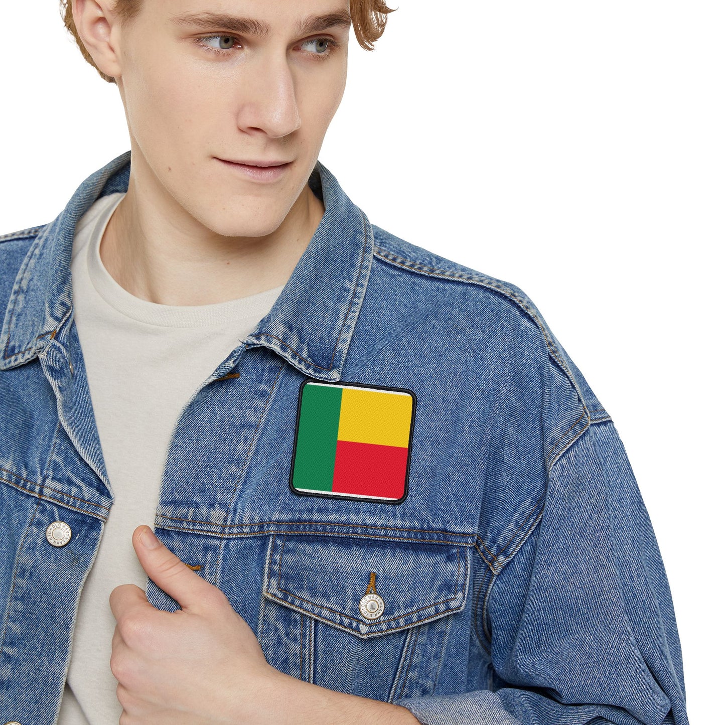 Flag Village Benin Flag Embroidery Iron-On Patches
