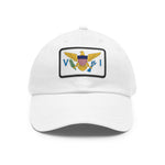 Flag Village USA U.S. Virgin Islands State Flag Hat Cap with Leather Patch