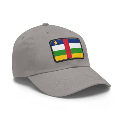 Flag Village Central African Republic Flag Hat Cap with Leather Patch