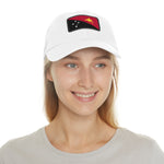 Flag Village Papua New Guinea Flag Hat Cap with Leather Patch