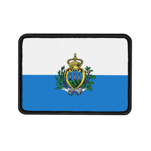 Flag Village San Marino State Flag Embroidered Iron-On Patch