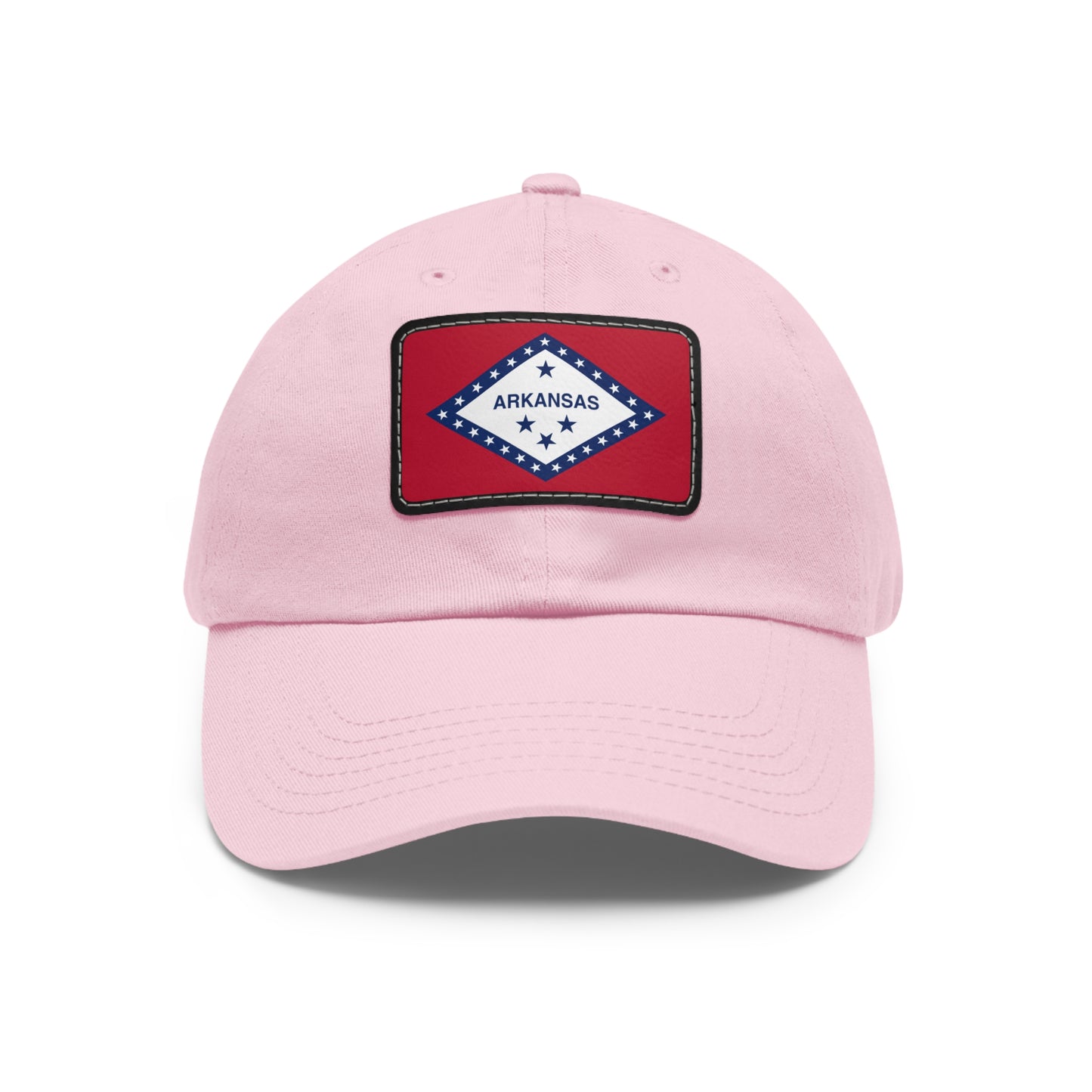 Flag Village USA American Arkansas State Flag Hat Cap with Leather Patch